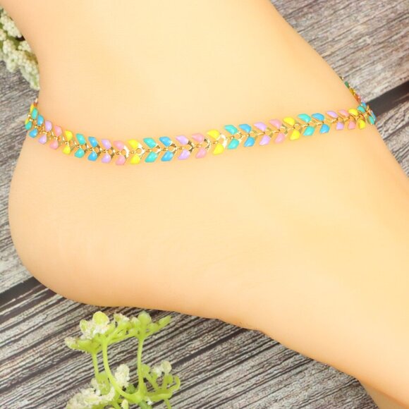 "Elegant Handmade Anklet – Delicate Jewelry for Women, MAR091061 - Picture 5 of 10